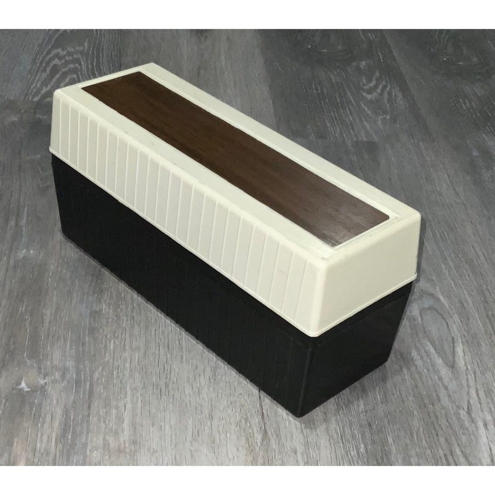 Vintage Brown Plastic 8 Track Cartridge‎ Holder 12 Slots